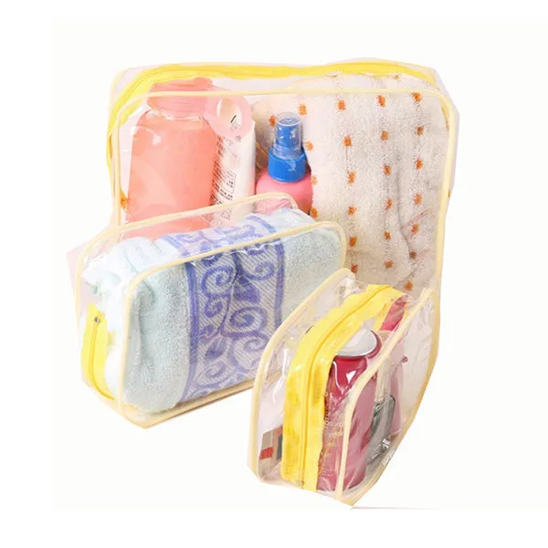 Home Travel Transparent Makeup Bag Toiletries Bag Bath Supplies Storage Bag Waterproof Travel Cosmetic Bag Wash Beauty Kit