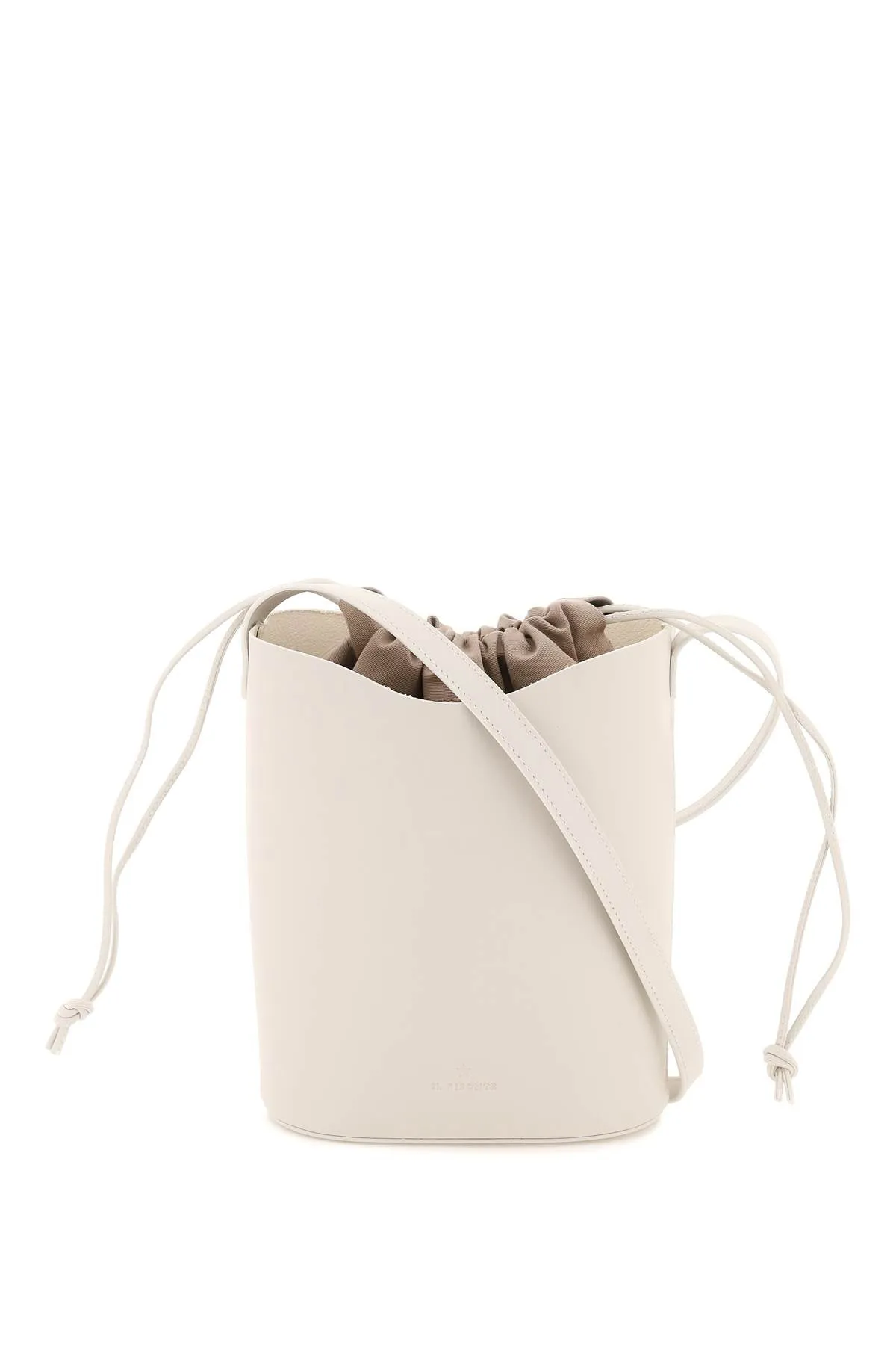 Il bisonte leather bucket bag