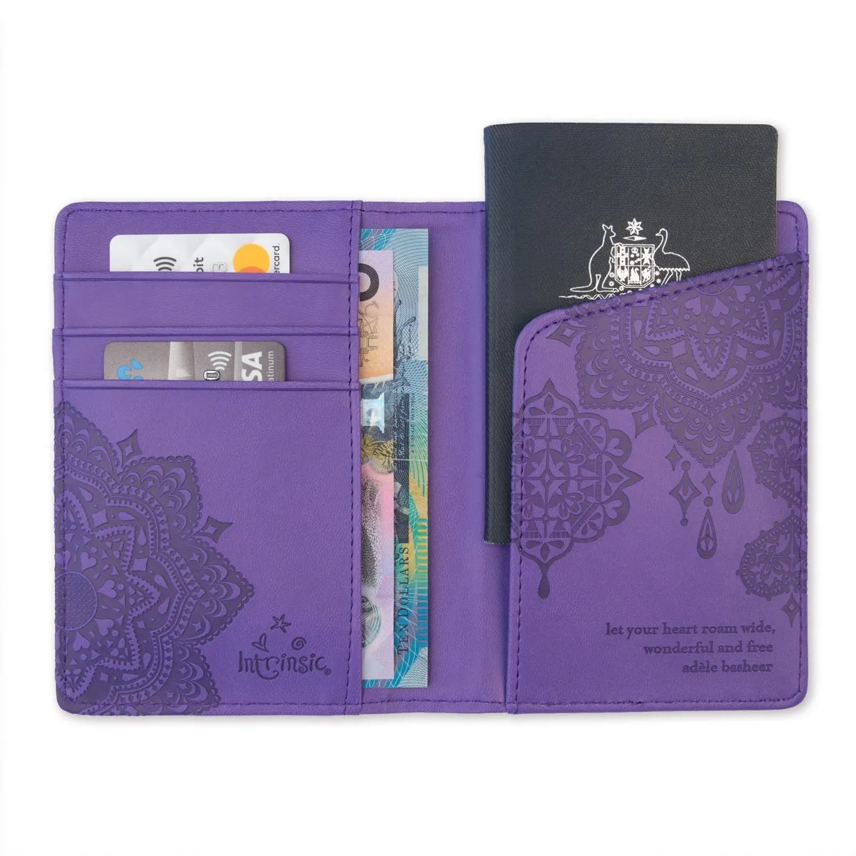 Intrinsic - Violet Purple Passport Wallet