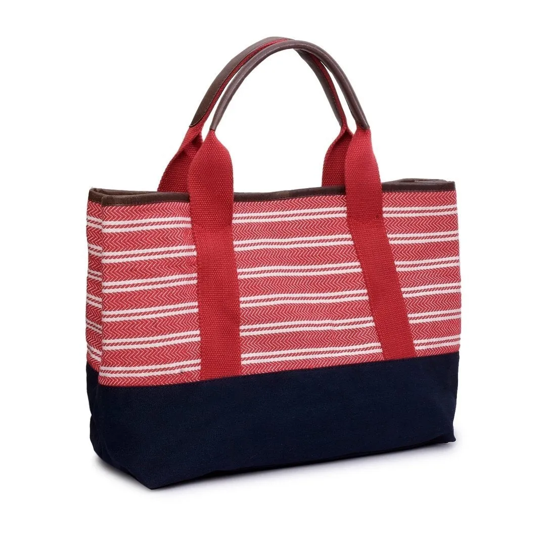 Jacquard Fabric Tote Bag - PRU1355