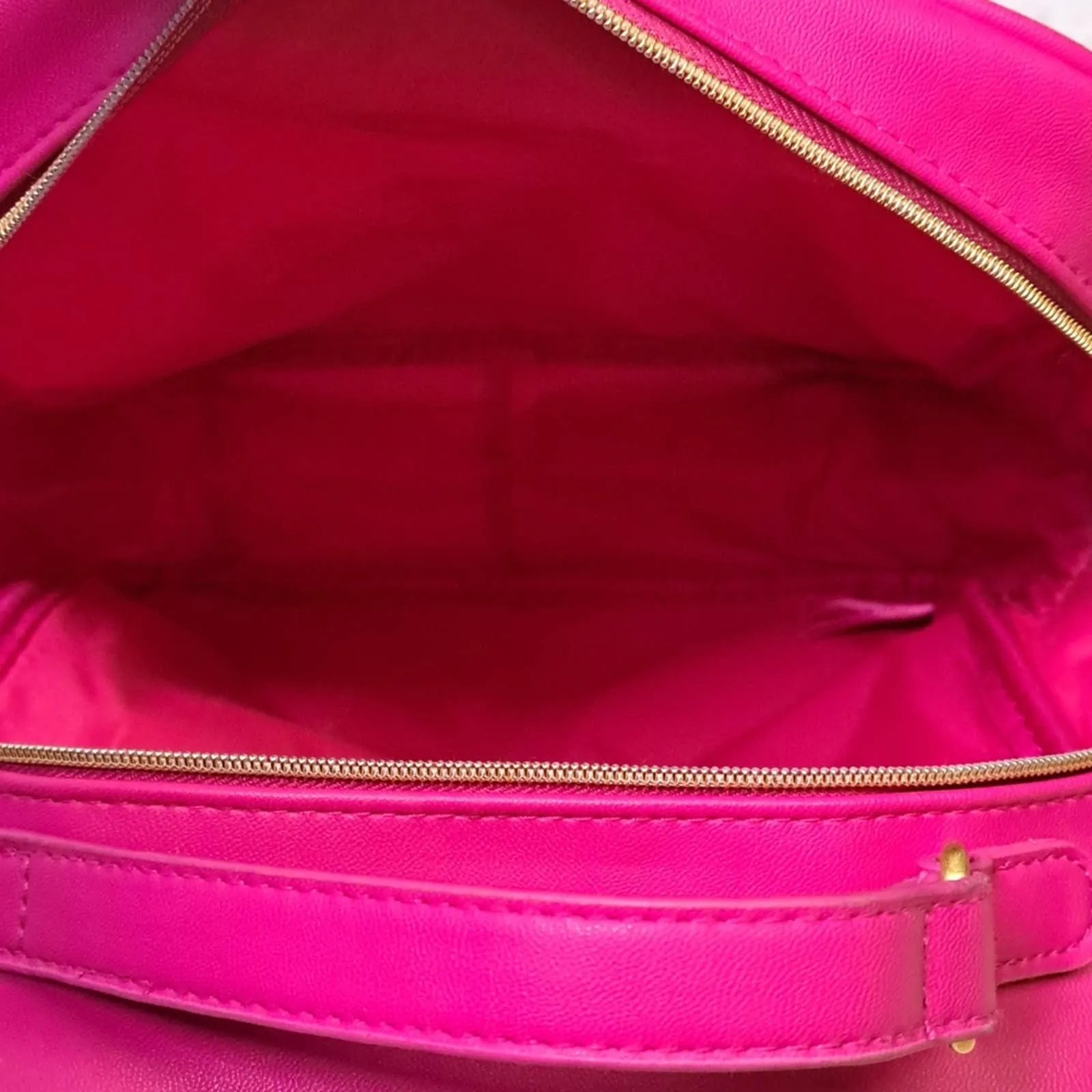 Juicy Couture Hot Pink & Black Sequined Backpack Purse