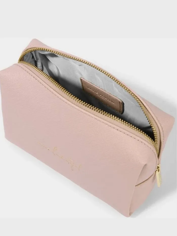 Katie Loxton Hello Beautiful Wash Bag Pink KLB1850