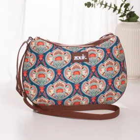 Kovil Blue Structured Shoulder Bag