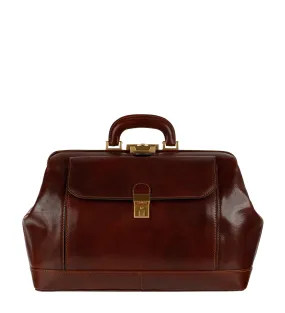 Large Italian Leather Doctor Bag - Hamlet