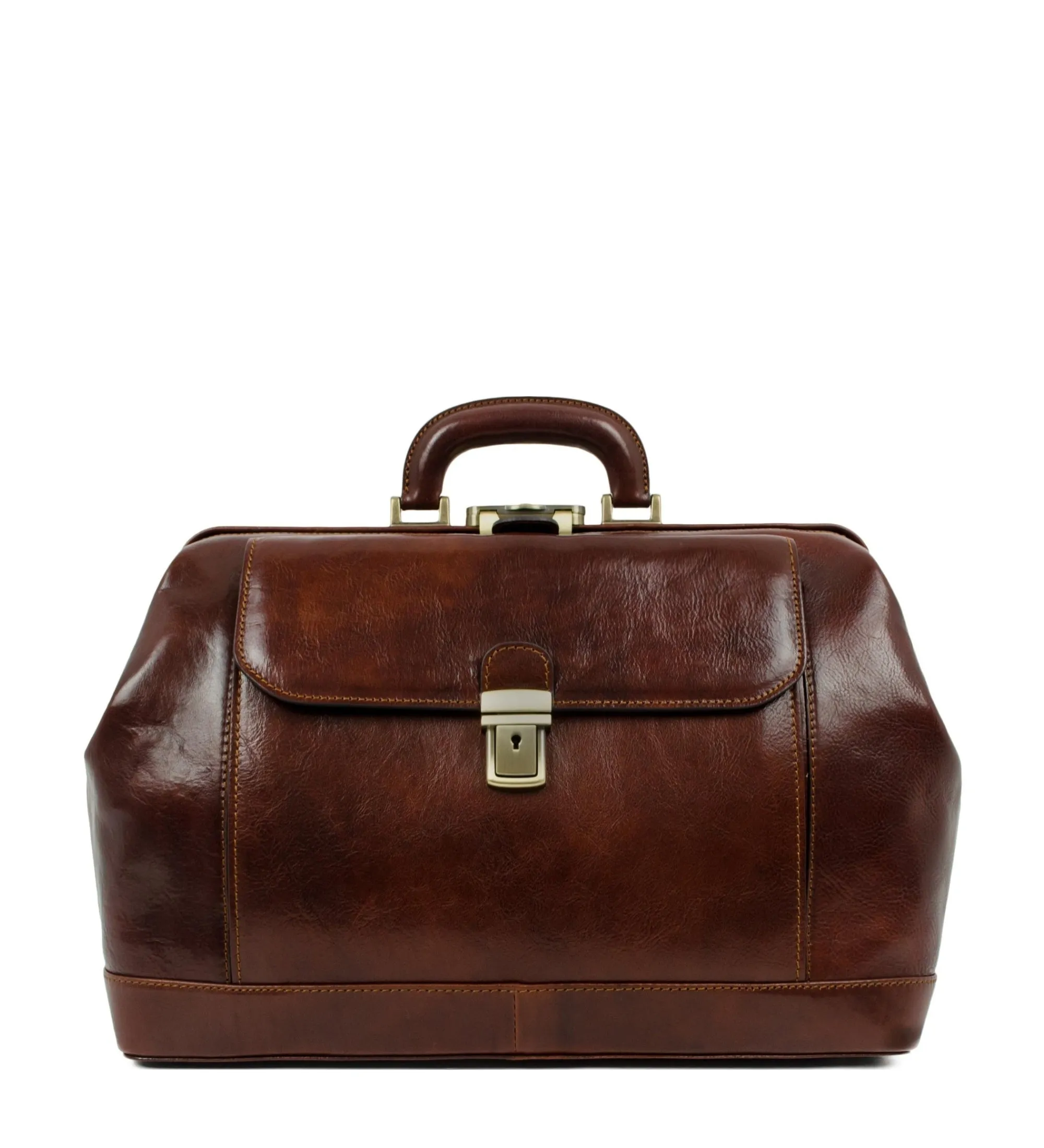 Large Italian Leather Doctor Bag - Hamlet