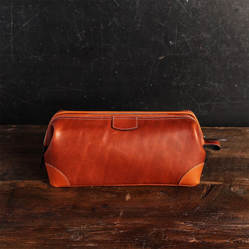 Leather Framed Dopp Kit