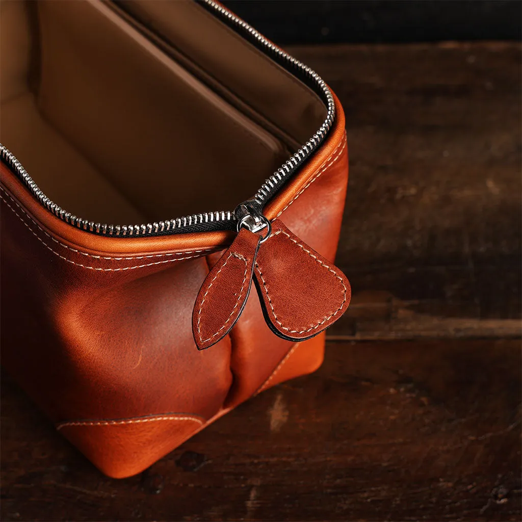 Leather Framed Dopp Kit