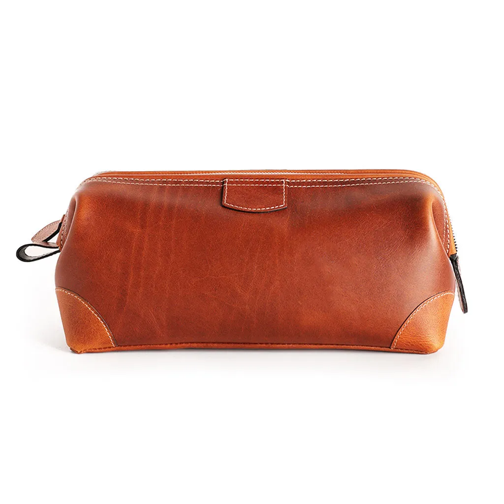 Leather Framed Dopp Kit