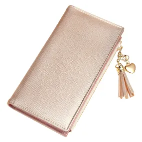 Leather Wallet for Women, Coin Purse Tan Beige