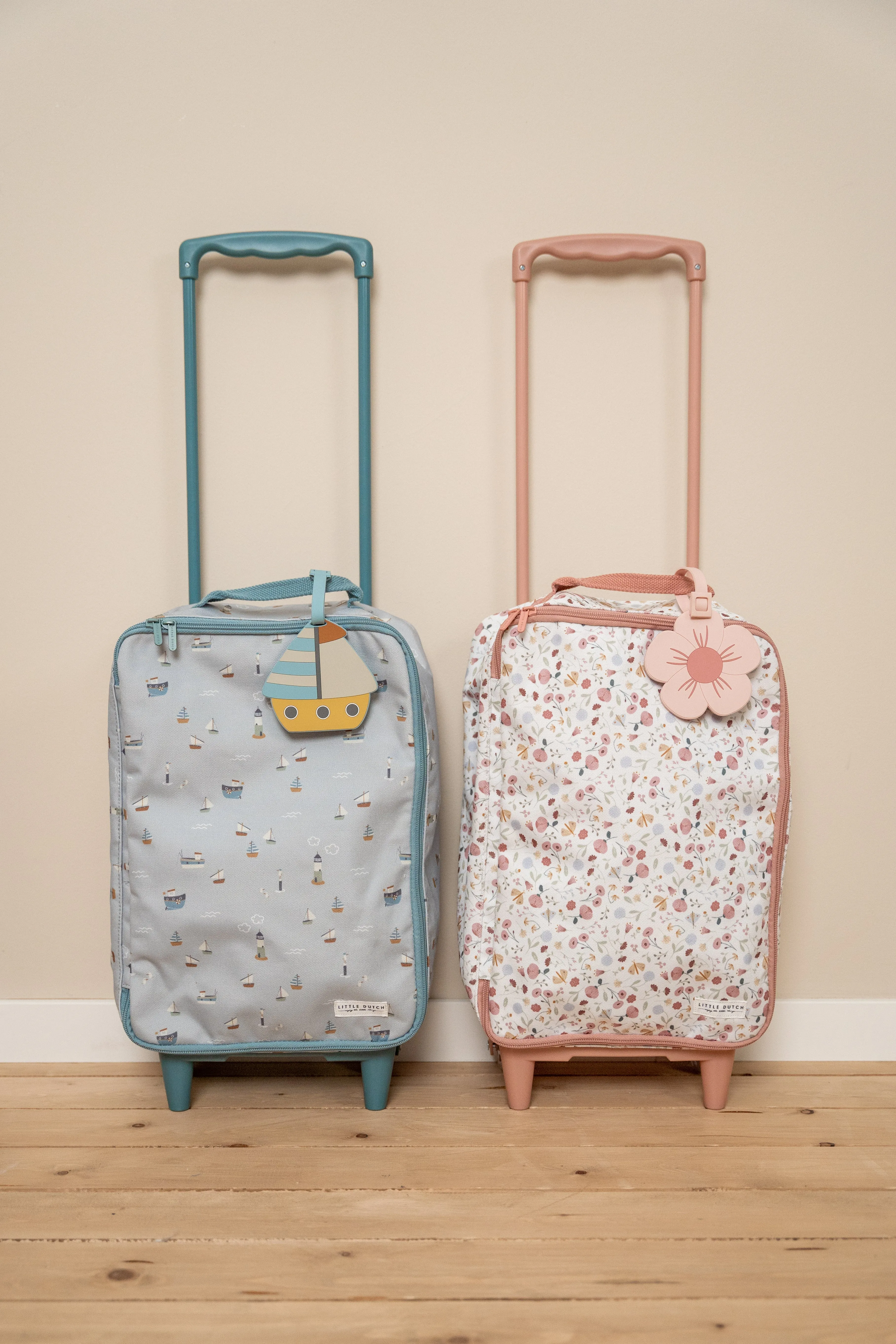 Little Dutch Children's suitcase Trolley | Flowers & Butterflies