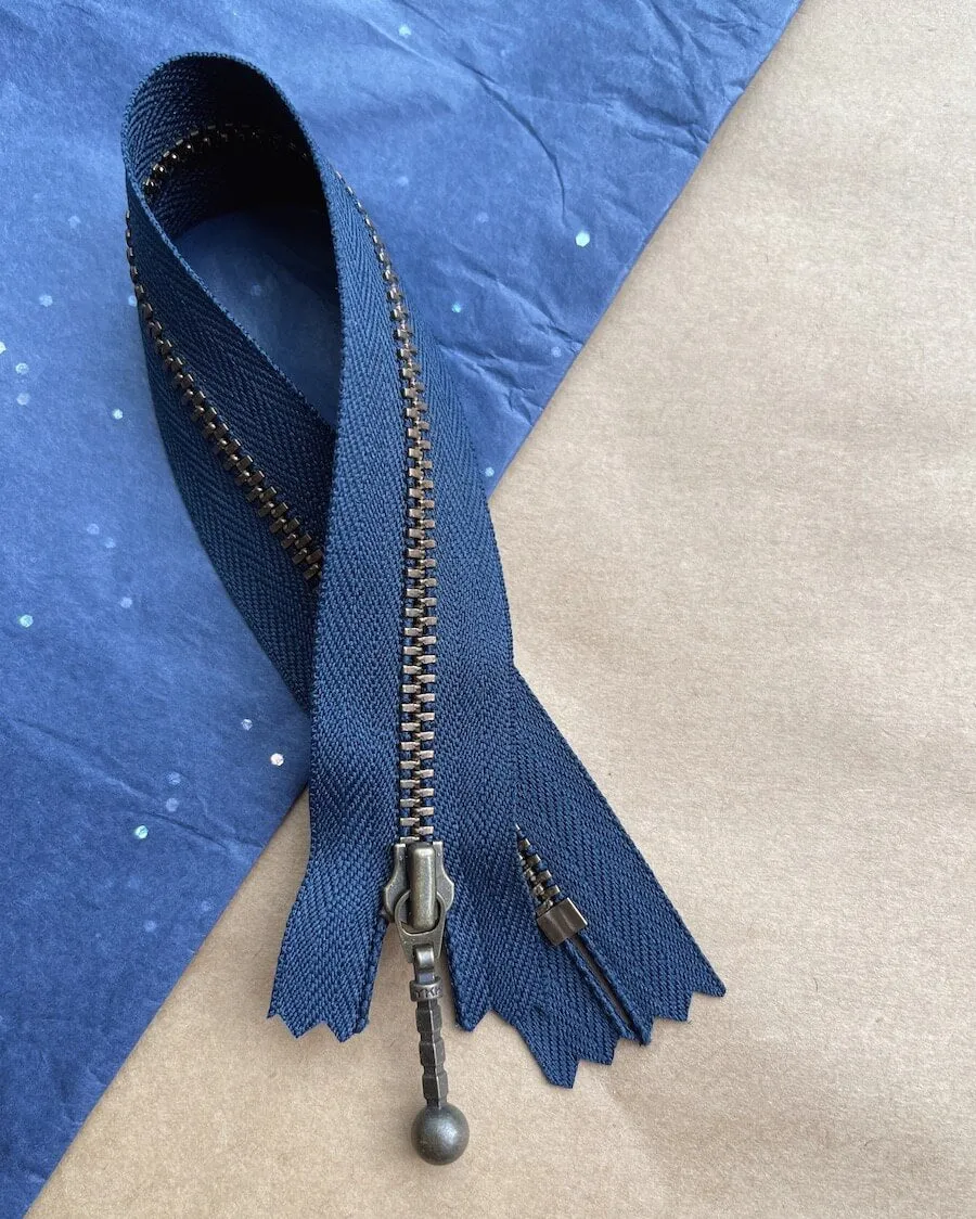 Lynlås 23 cm - Navy