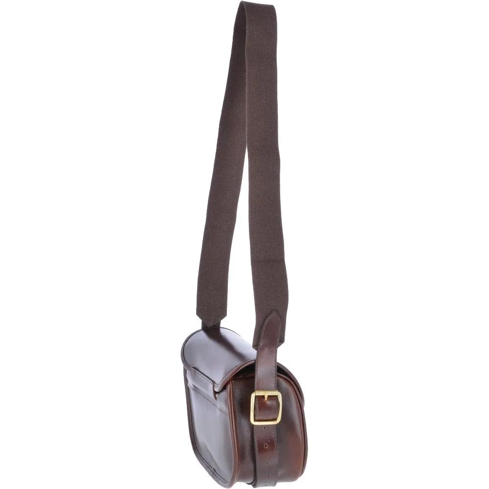 Maddox Leather Cartridge Bag - BRANDY