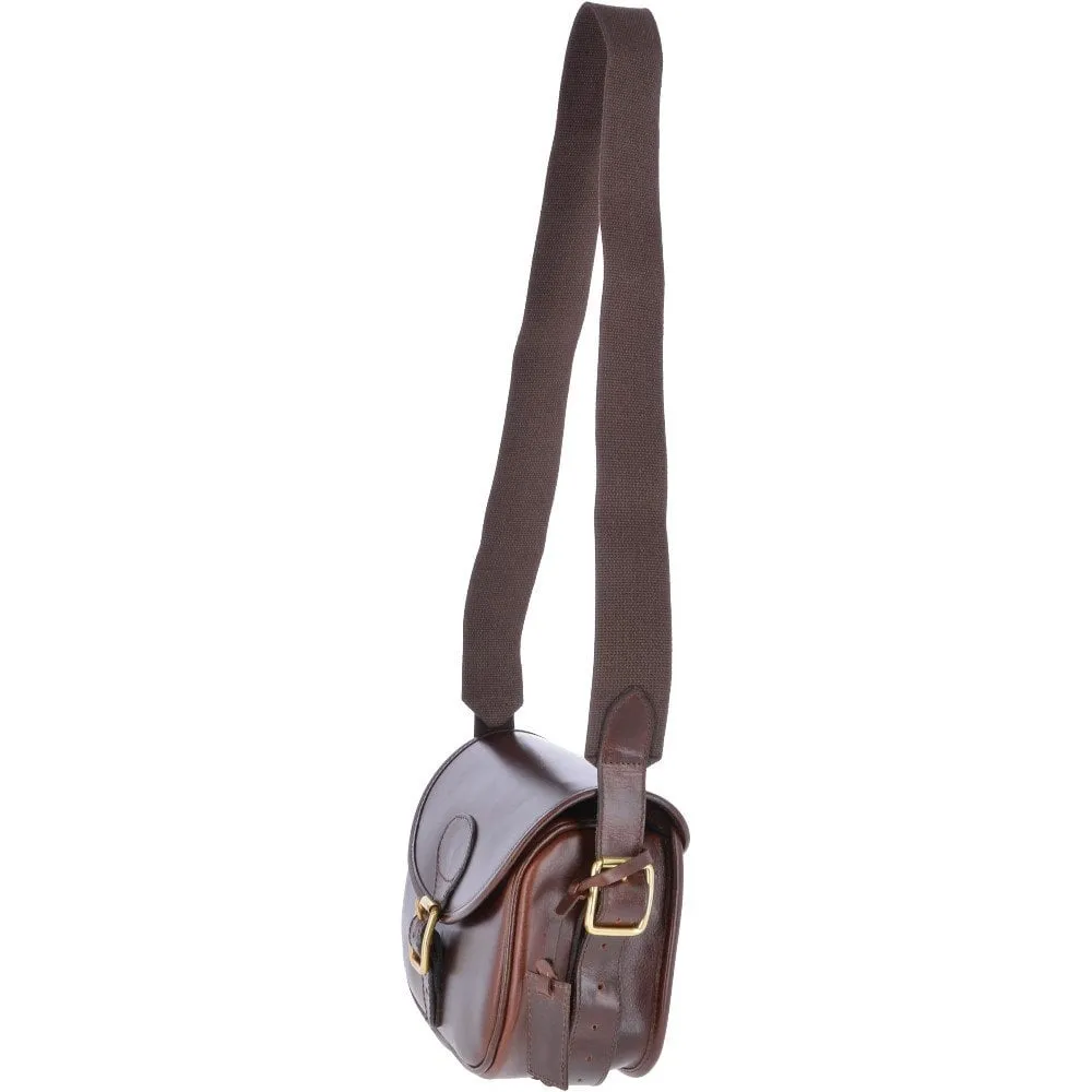 Maddox Leather Cartridge Bag - BRANDY