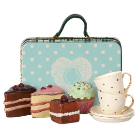 Maileg Suitcase with Cakes & Tableware for 2