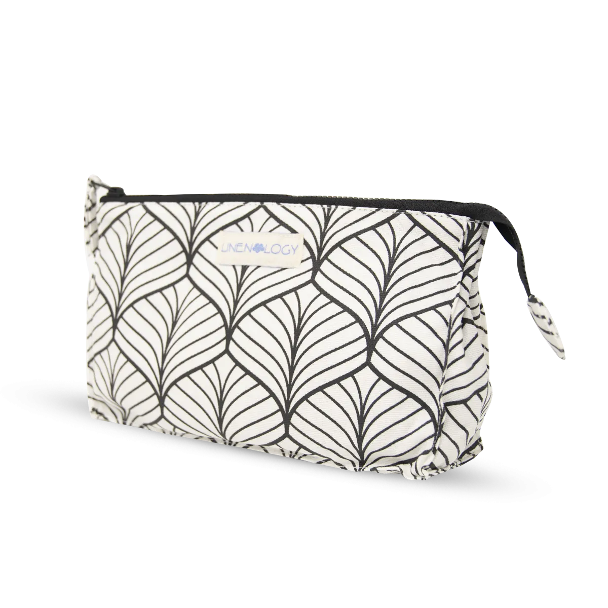 Makeup Bag Big - Abstract - White