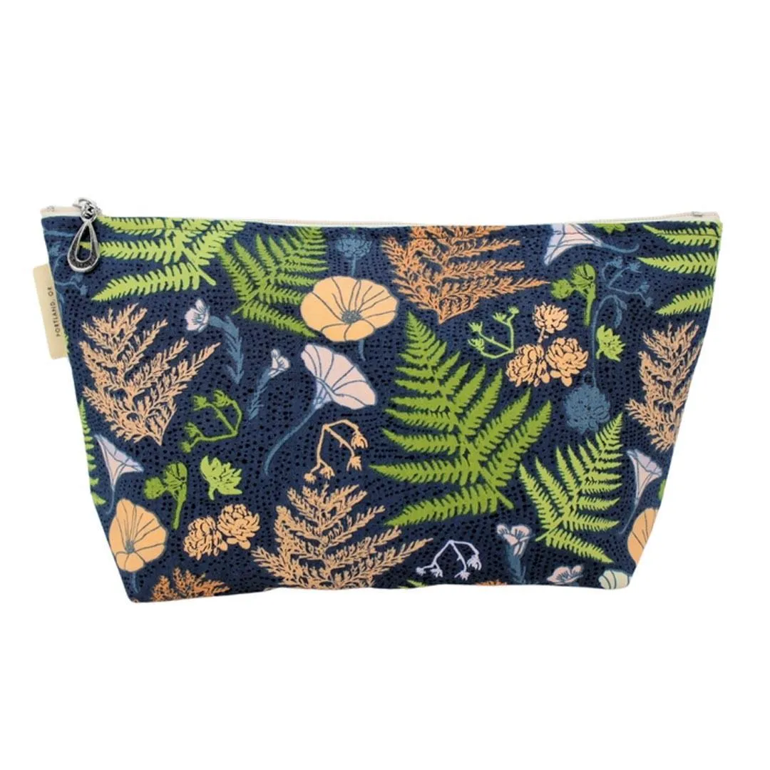 Makeup Bag - Medium - Fern (Navy) by Dana Herbert