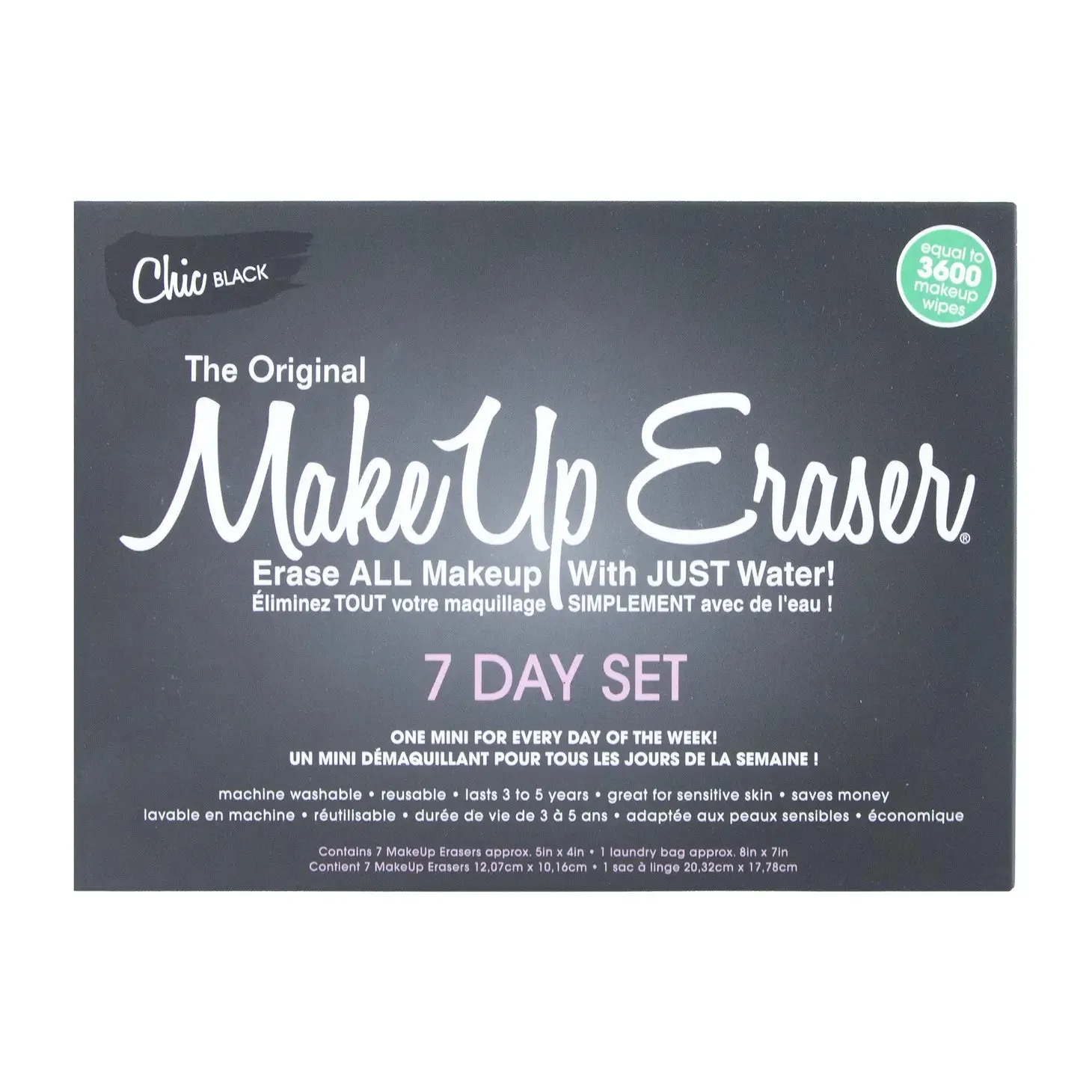 MakeUp Eraser Chic Black 7-Day Set