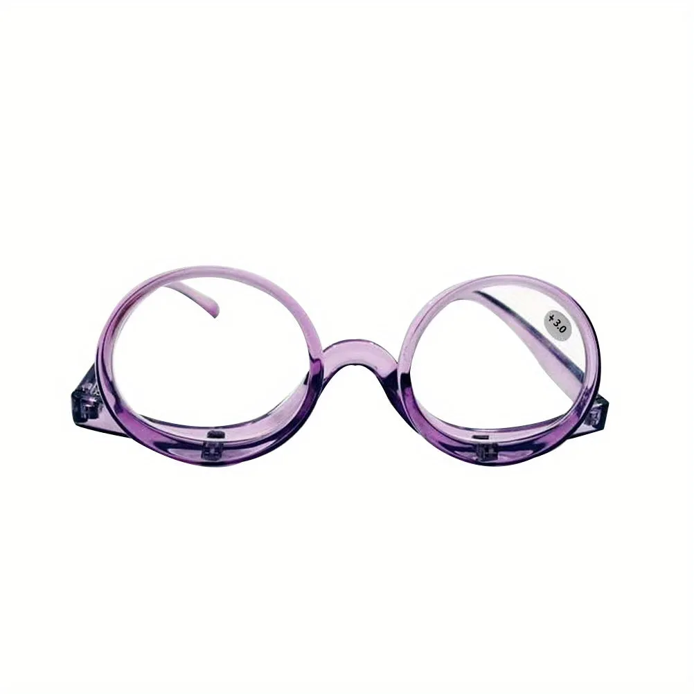 Makeup Glasses with Magnifying Flip Down Lenses for Women