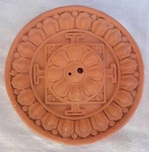 Mandala Clay Incense Burner