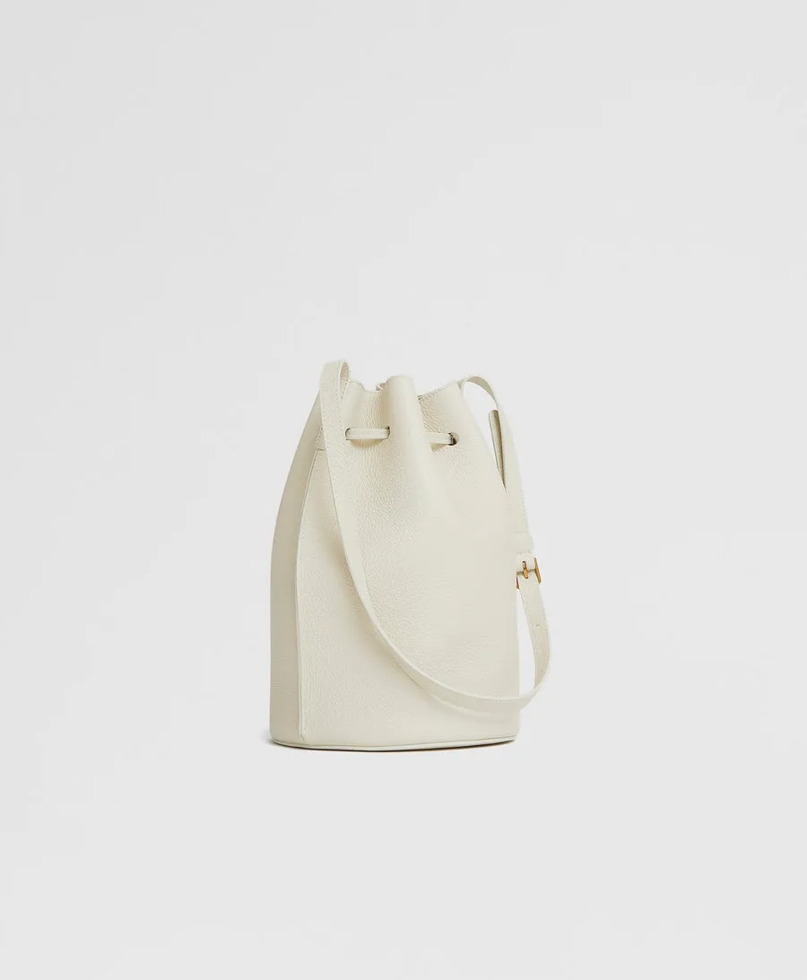 Mansur Gavriel Champagne Bucket Bag in Pearl