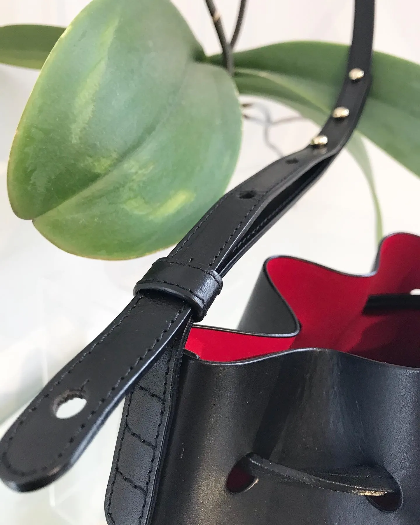 MANSUR GAVRIEL Leather Mini Bucket Bag