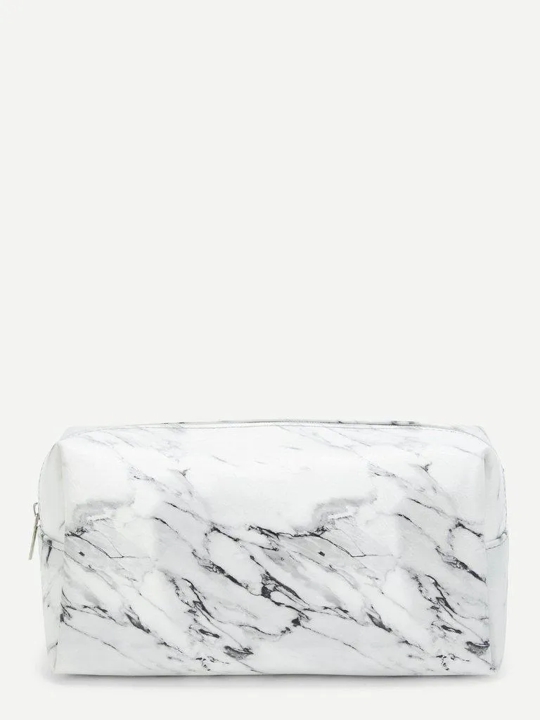 Marble Pattern Makeup Bag