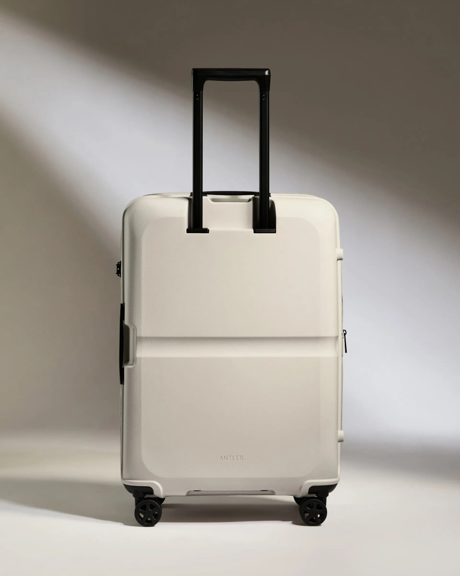 Medium Suitcase in Taupe - Single Stripe