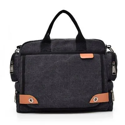 Men's Canvas Crossbody Messenger Bag