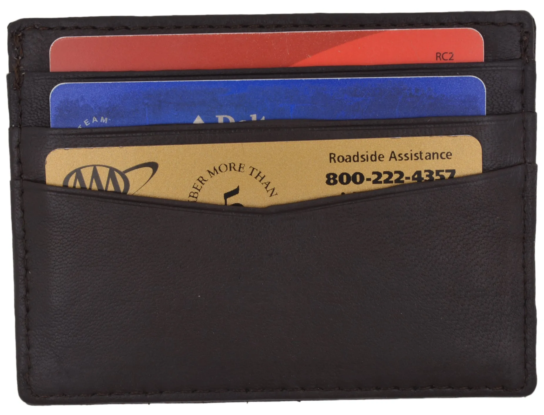 Men's RFID Blocking Leather Slim Credit Card Holder RFIDP170