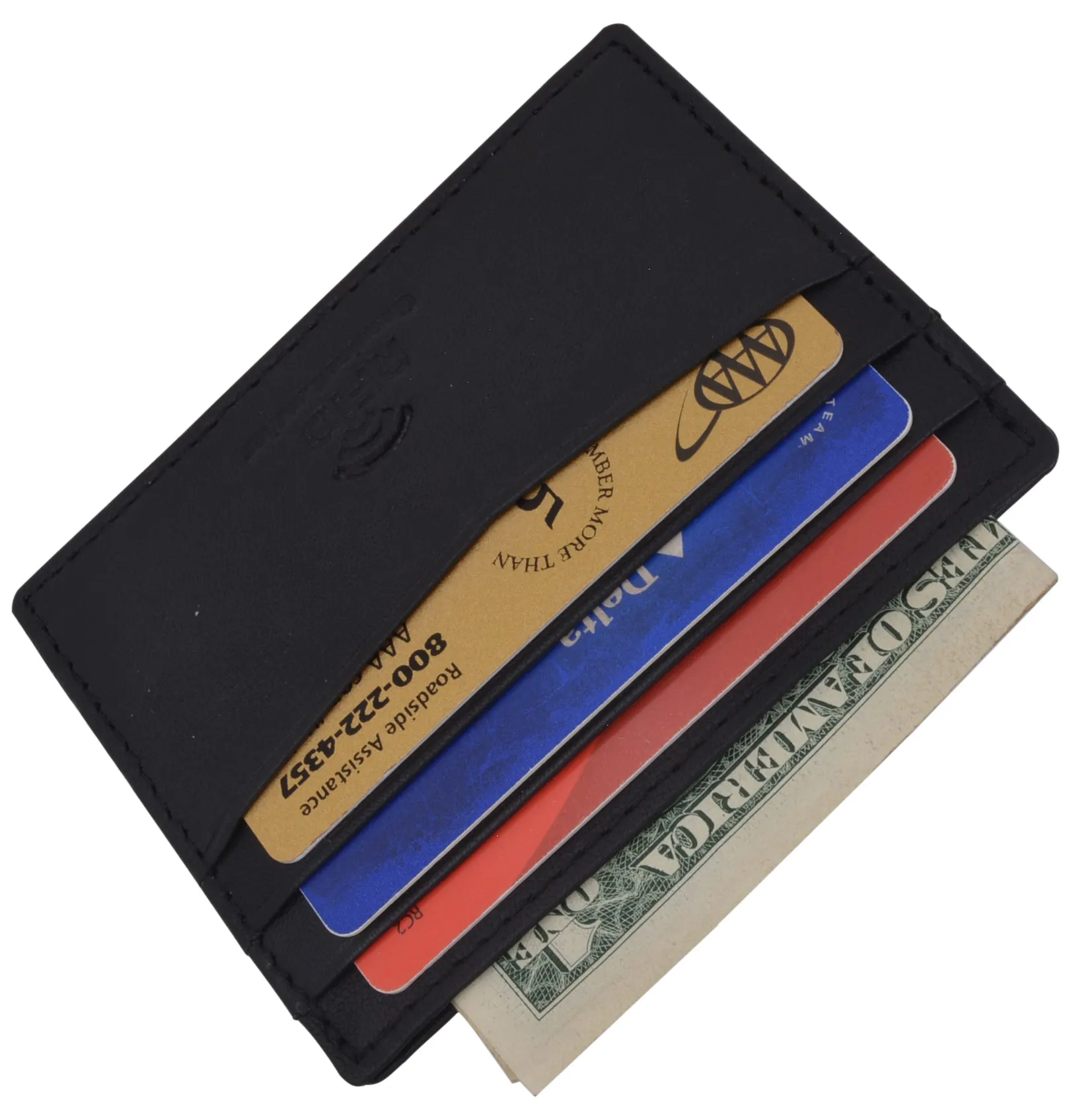 Men's RFID Blocking Leather Slim Credit Card Holder RFIDP170