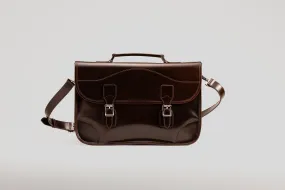 Messenger Bag - Glossy Brown