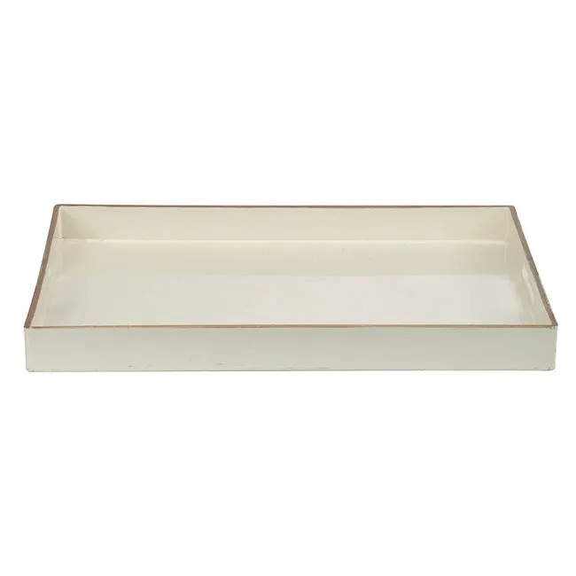 Mimosa Rectangle Tray in White