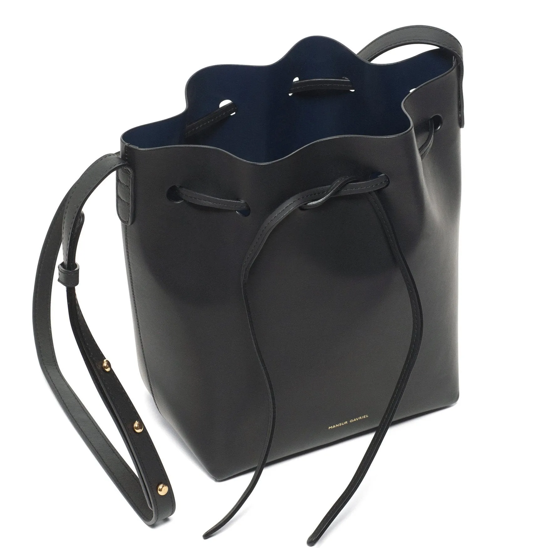 Mini Bucket Bag - Black/Blu