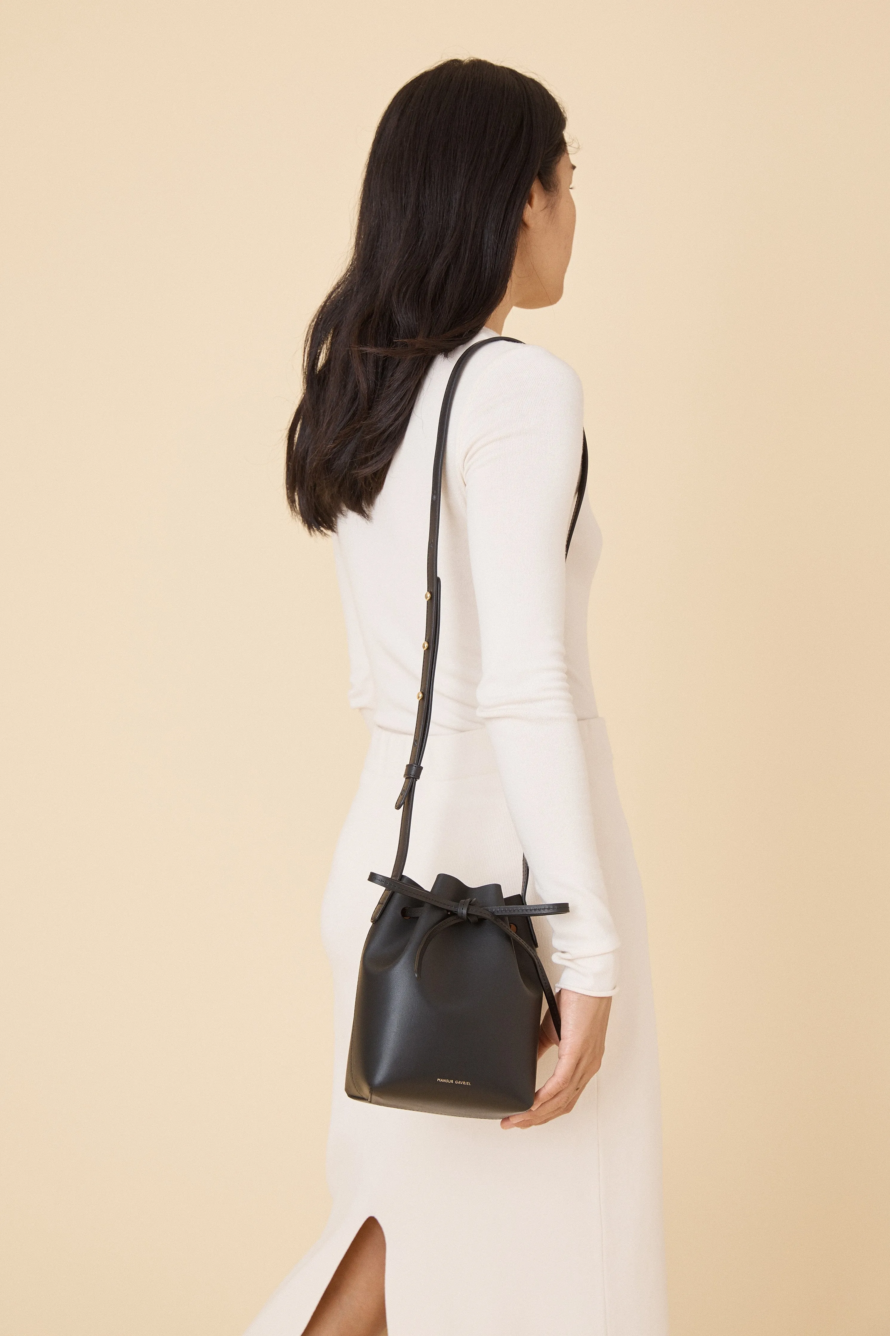 Mini Mini Bucket Bag - Black/Ballerina