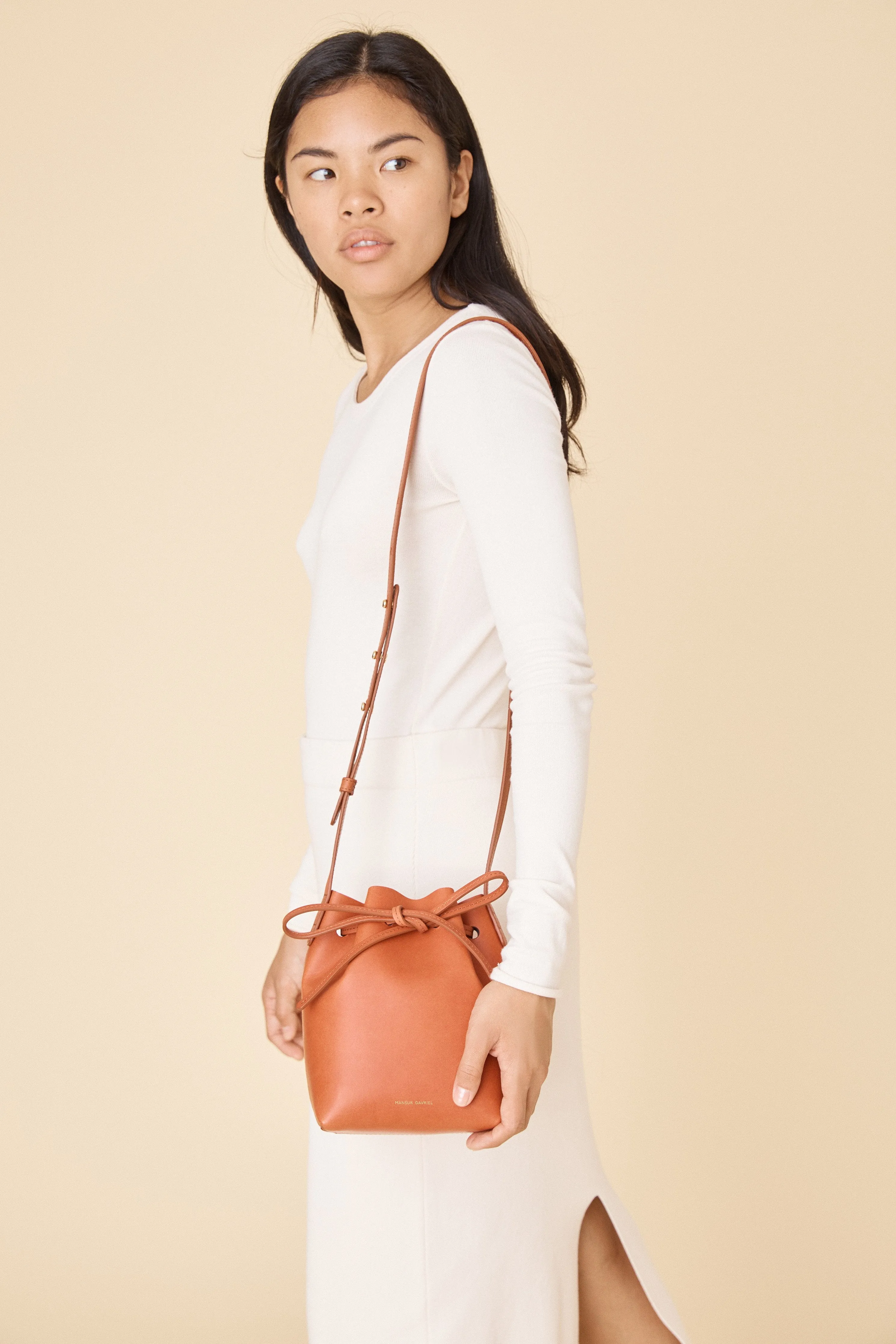 Mini Mini Bucket Bag - Brandy/Avion