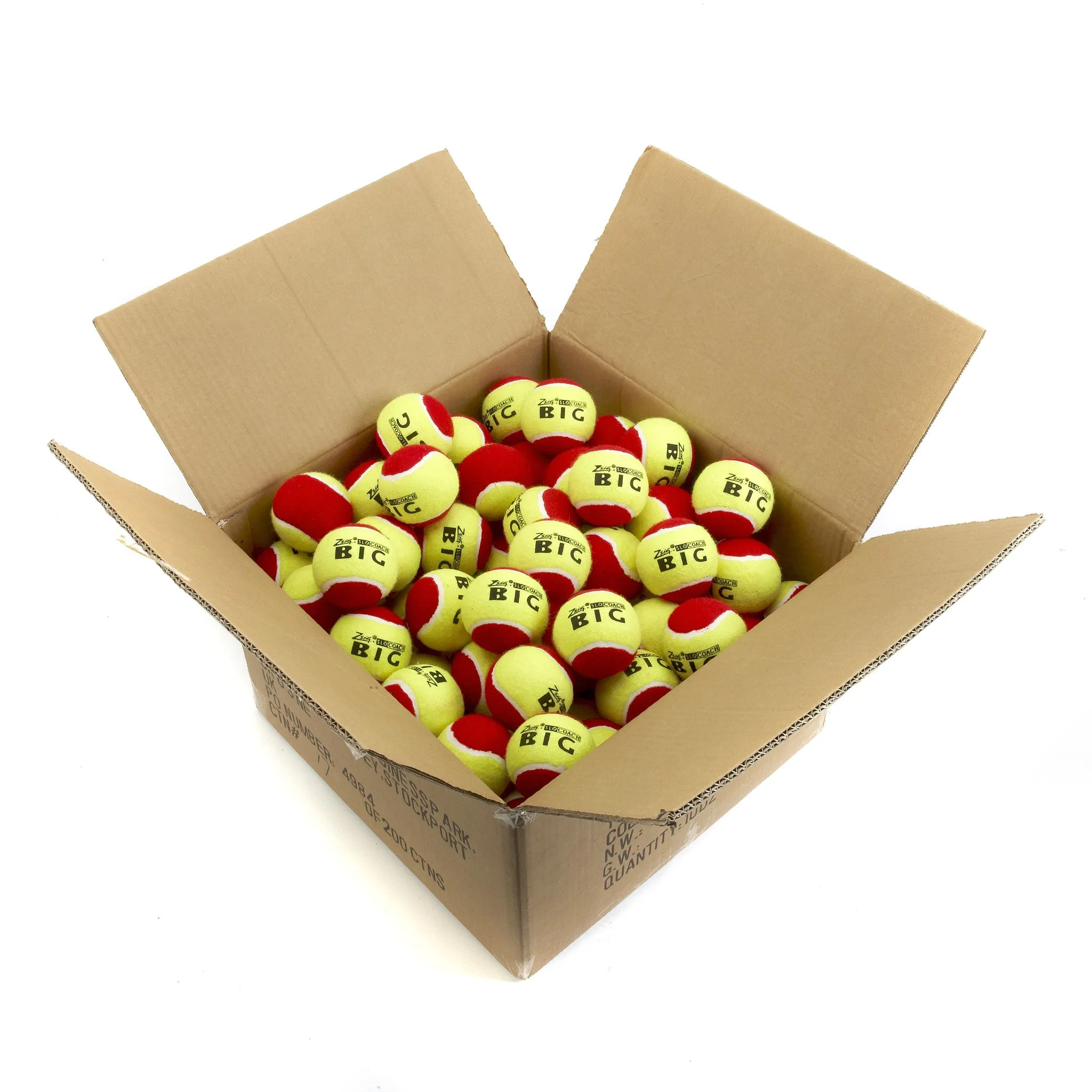 Mini Tennis | Red Stage |  SLOcoach Big Red Balls | Bucket of 6 Dozen (72)