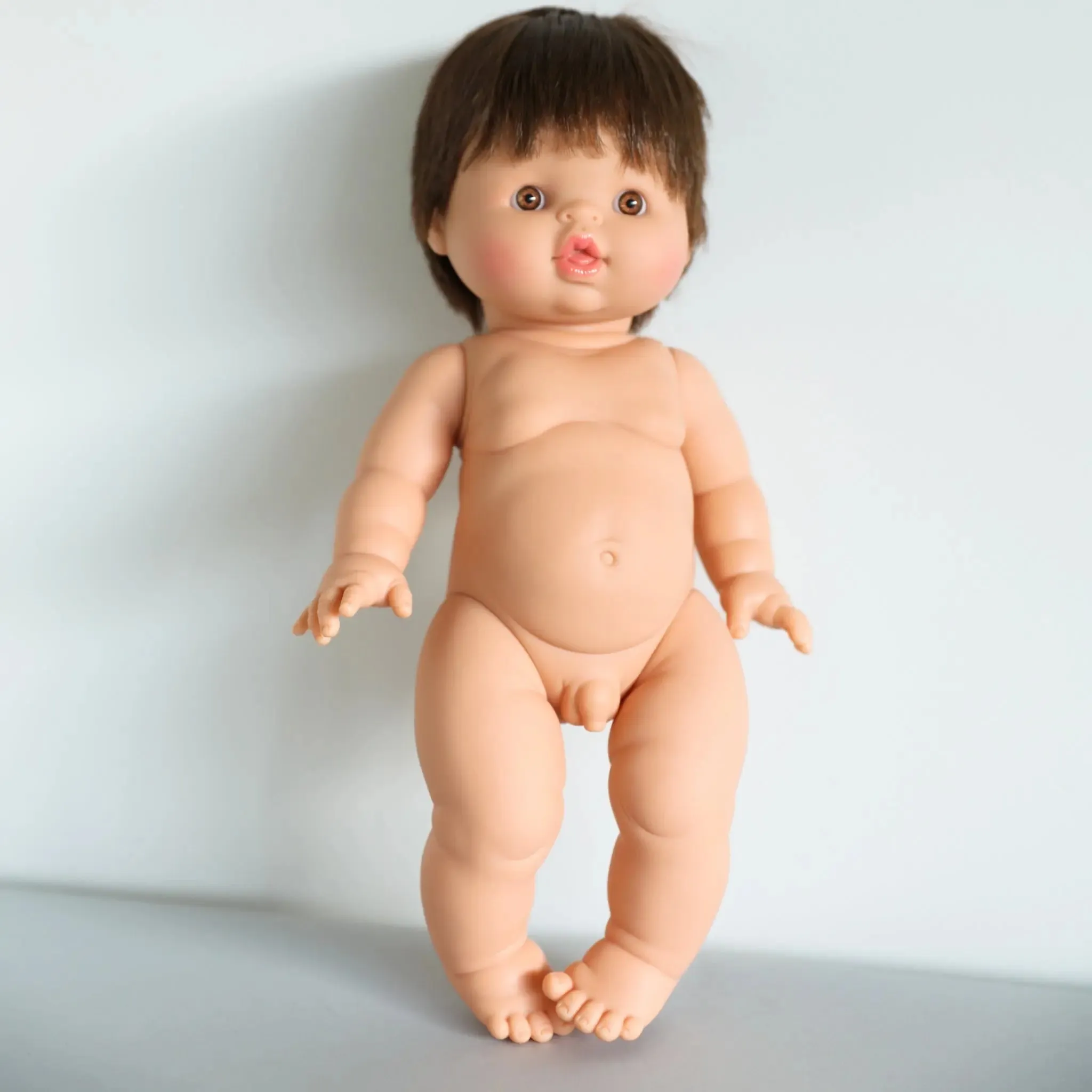 Minikane Baby Doll(34cm) — Jules with Chestnut Vintage Suitcase