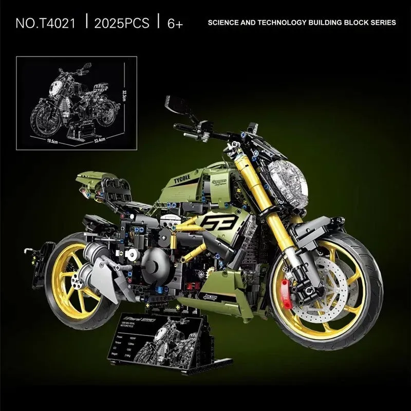 MOC Ducati Diavel 1260 Classic Motorcycle Bricks Toy T4021