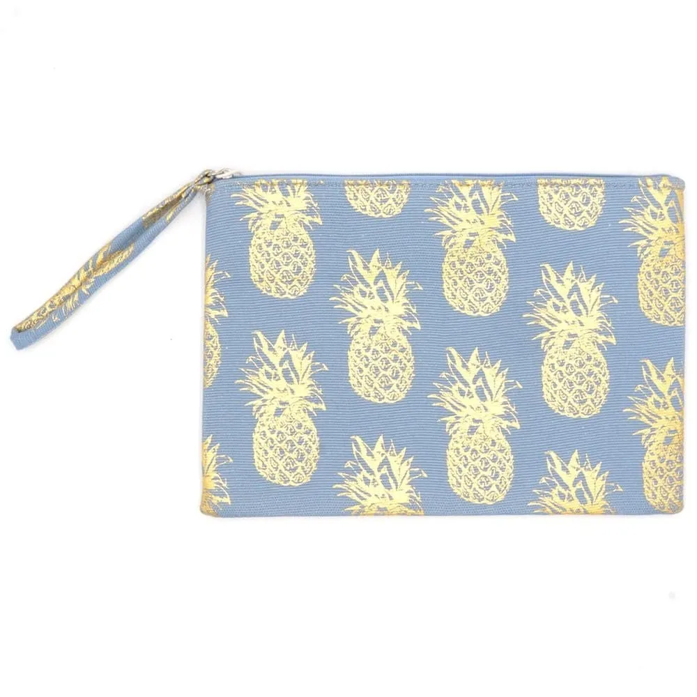 MP0134 Gold Foil Pineapple Pouch/Make-up Bag