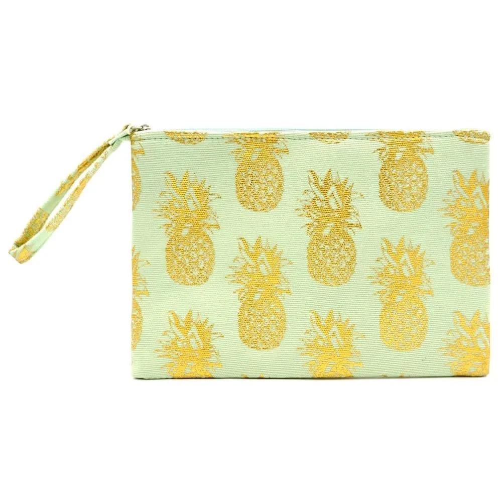 MP0134 Gold Foil Pineapple Pouch/Make-up Bag