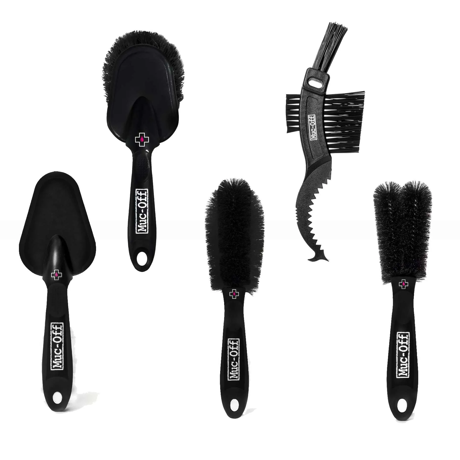 Muc-Off 5-Piece Cleaning Brush Set w/ Storage Bag