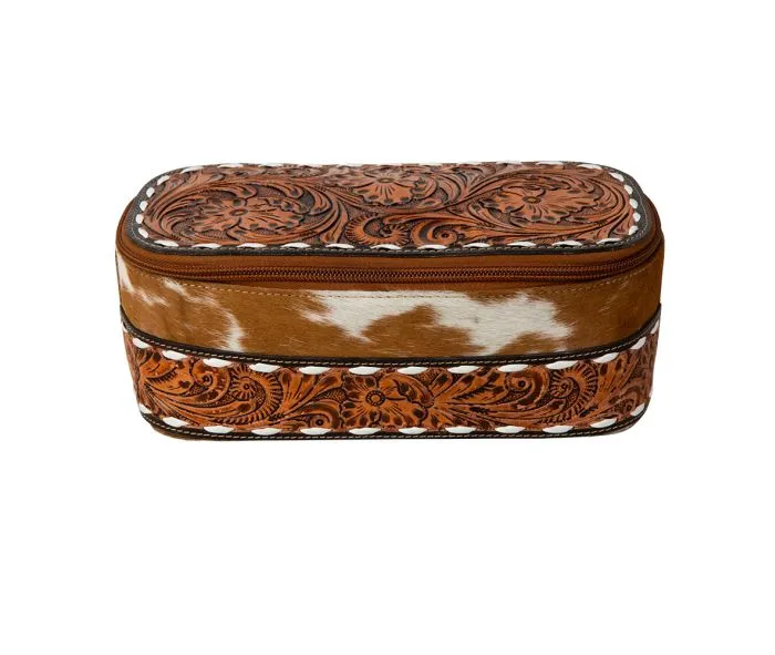 Myra Bag: "CLASSIC COUNTRY HAND-TOOLED MAKEUP KIT"