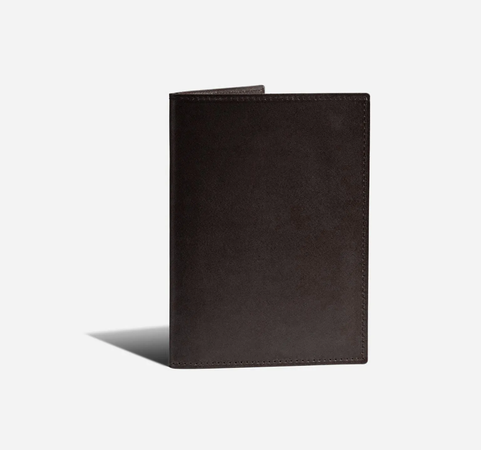 Nappa | Dark Brown Tone-on-Tone | Passport Cover