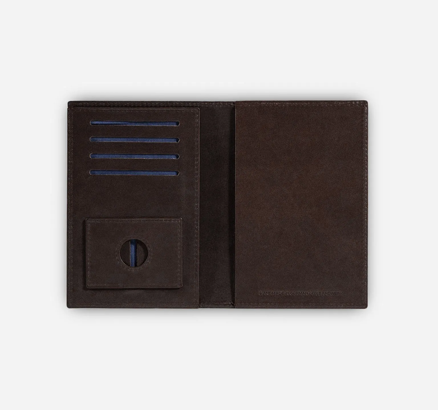 Nappa | Dark Brown Tone-on-Tone | Passport Cover