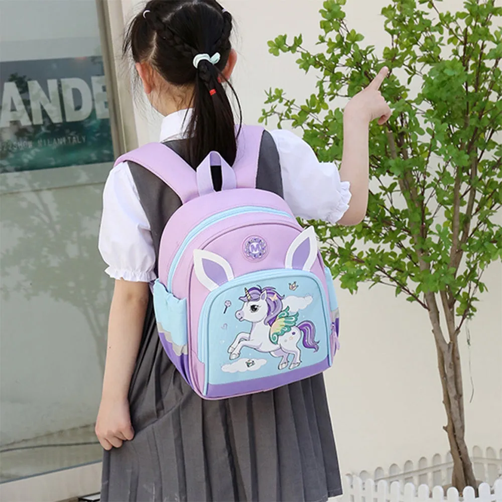 (NET) Children Cute Cartoon Shoulder Bag Kindergarten Schoolbag