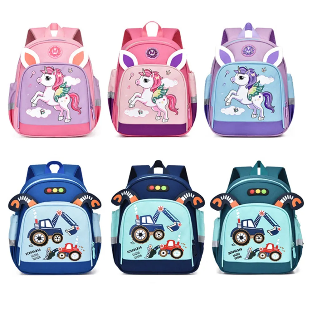 (NET) Children Cute Cartoon Shoulder Bag Kindergarten Schoolbag