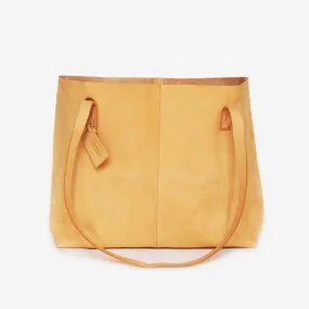 Nubuck Leather Wide Tote