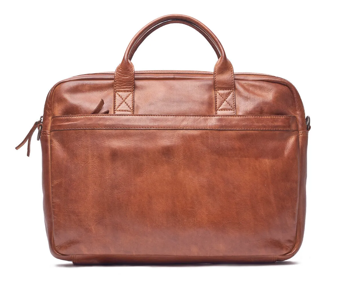 Oran Leather - Henry Briefcase - Cognac