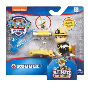 Paw Patrol Ultimate Rescue Water Cannon Rubble Hero Pup Figure