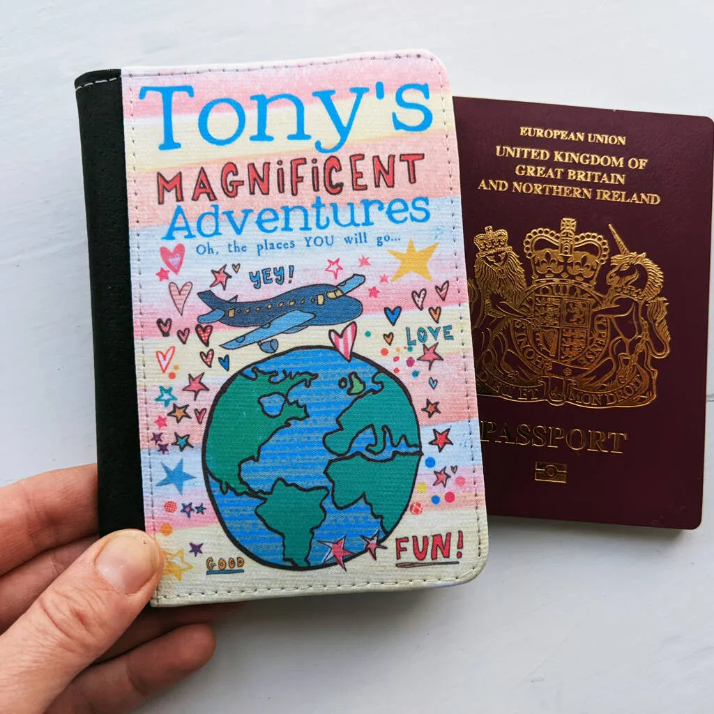 Personalised Travelling The World Passport Holder